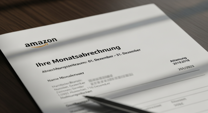 Amazon Monatsabrechnung