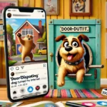 Arnold, der Türstreitende Hund