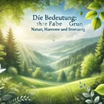 Bedeutung der Farbe Grün