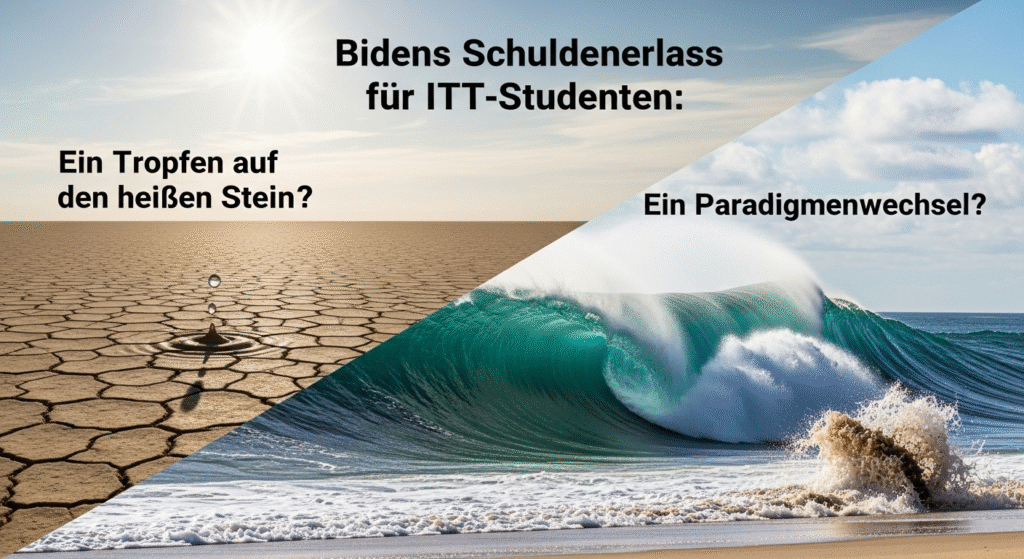Bidens Schuldenerlass für ITT-Studenten: Ein Tropfen auf den heißen Stein oder ein Paradigmenwechsel? 1 Bidens Schuldenerlass fuer ITT Studenten Ein Tropfen auf den heissen Stein oder ein Paradigmenwechsel