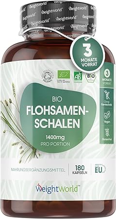 Bio Flohsamenschalen Organic Fiber Supplement
