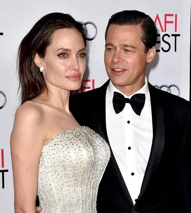 Brad Pitt mit seiner Ex-Frau Angelina Jolie bei einer Veranstaltung