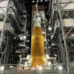 Der Rollout der Artemis I Mondrakete