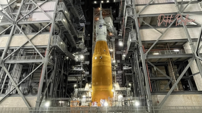 Der Rollout der Artemis I Mondrakete