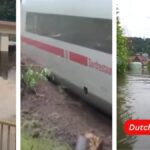Die Auswirkungen von sintflutartigen Regenfällen und Überschwemmungen in Süddeutschland Eine Katastrophe und eine Geschichte von heldenhaften Anstrengungen