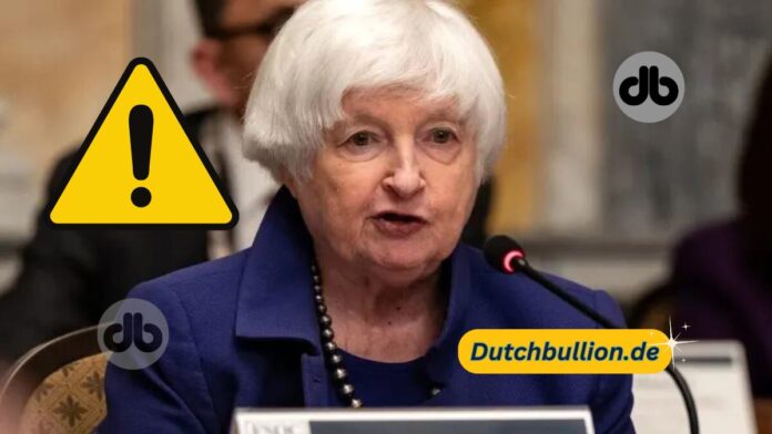 US-Finanzministerin Janet Yellen spricht während einer Sitzung des Financial Stability Oversight Council im Finanzministerium am 10. Mai 2024 in Washington, DC.
