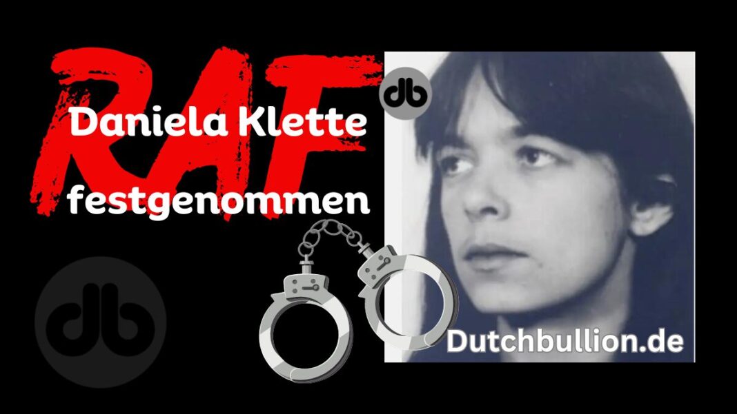 Die ehemalige RAF-Terroristin Daniela Klette verhaftet