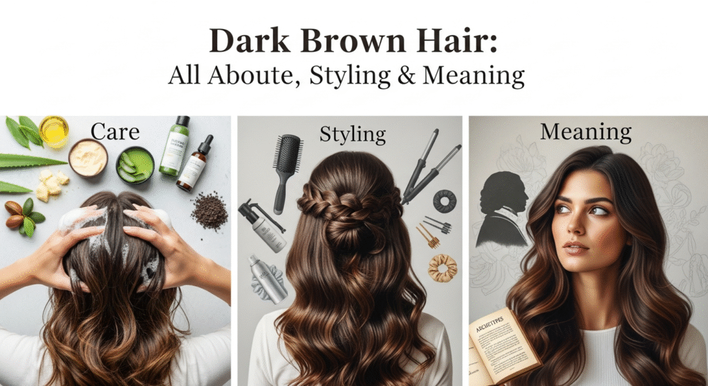 Dunkelbraune Haare 2