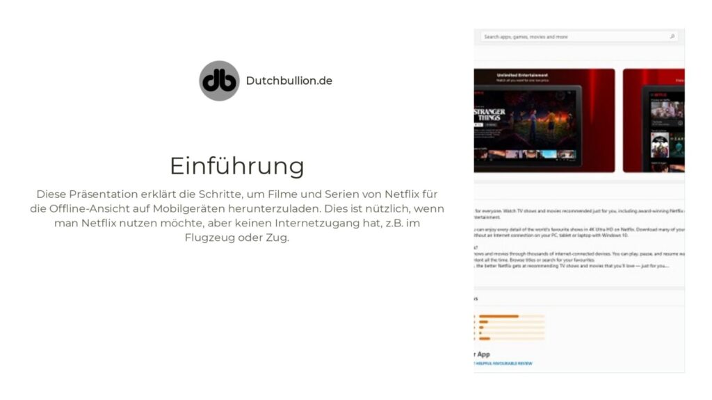 Wie man Filme von Netflix für die Offline-Ansicht herunterlädt 1 Einleitung