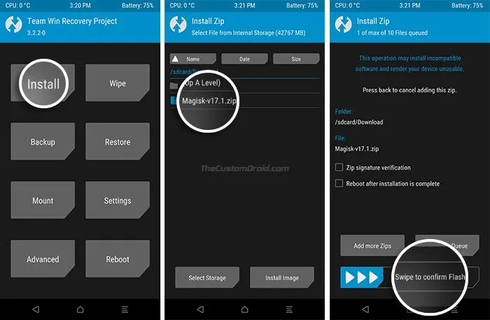 Flash-Magisk-v17-1-using-TWRP