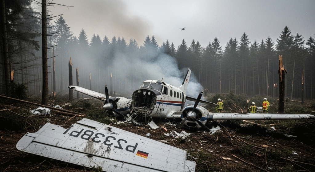 Flugzeugabsturz in der Eifel  _AI Created