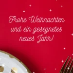 Frohe Weihnachten und ein gesegnetes neues Jahr!