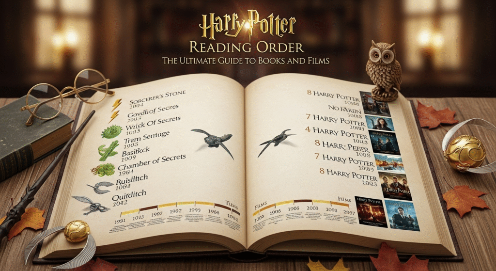 Harry Potter Reihenfolge: Der ultimative Guide für Bücher und Filme 1 Harry Potter Reihenfolge