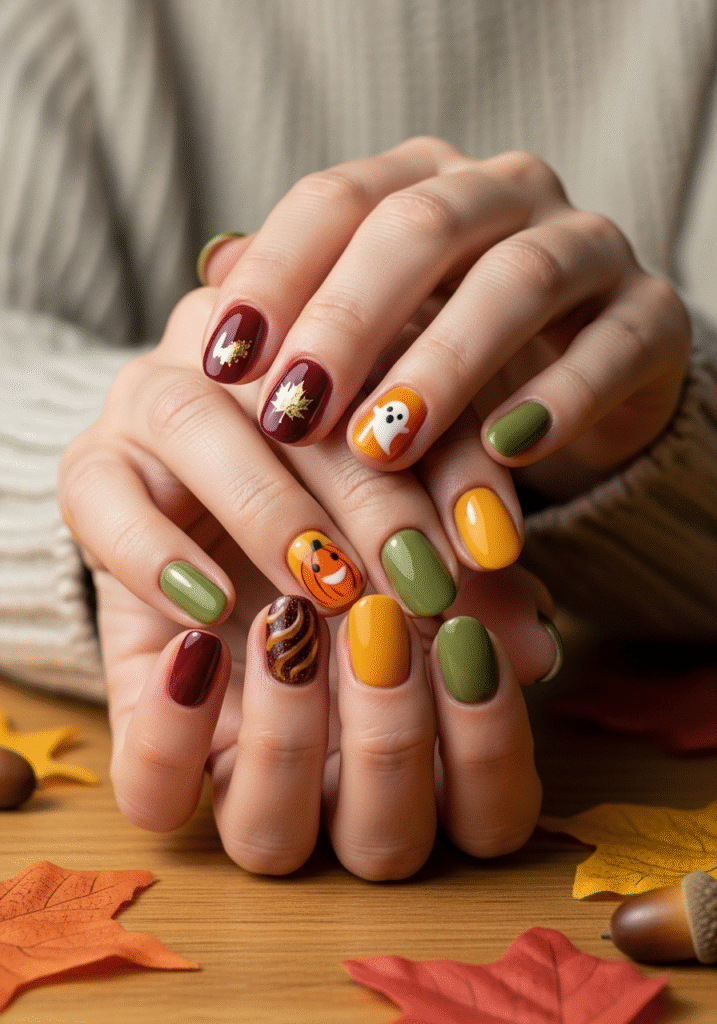 Herbst Nägel 2025: Die wichtigsten Trends, Farben und Designs für die Saison 4 Herbst Nägel