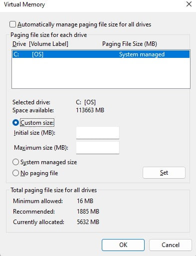 Increase-Virtual-Memory-on-Windows