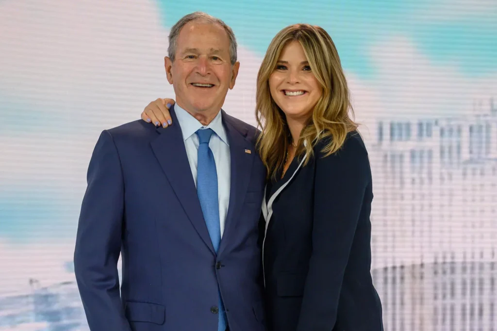 Jenna Bush Hager und George W. Bush, April 2021.