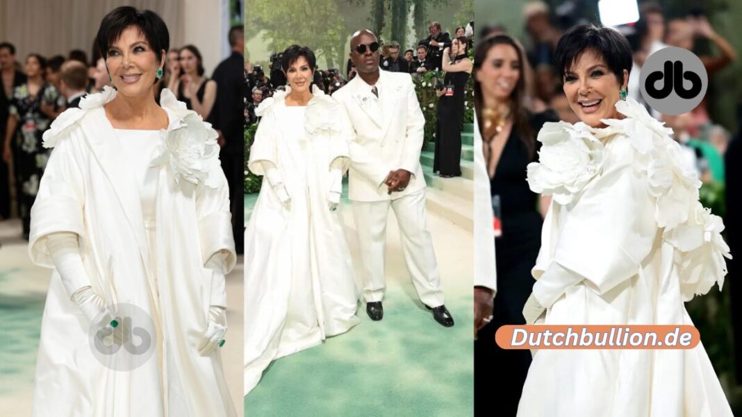 Kris Jenner glänzt in monochromem Weiß mit Corey Gamble bei der Met Gala 2024
