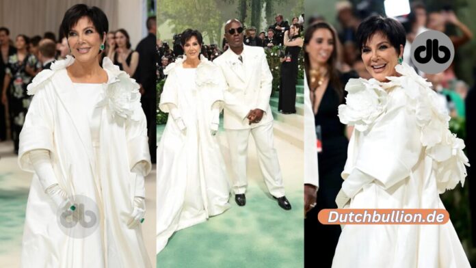 Kris Jenner glänzt in monochromem Weiß mit Corey Gamble bei der Met Gala 2024