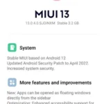 MIUI 13.0.4“ für Mi 10T10T Pro