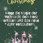 Möge die Magie der Weihnacht dein Herz erfüllen und das neue Jahr verzaubern