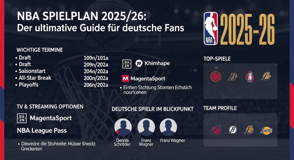 NBA Spielplan 2025/26: Der ultimative Guide für deutsche Fans 1 NBA Spielplan 1