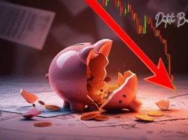 NXNN a piggy bank broken into a broken pig