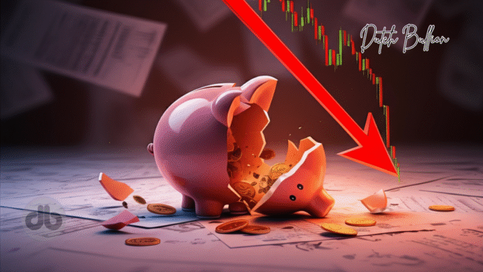 NXNN a piggy bank broken into a broken pig
