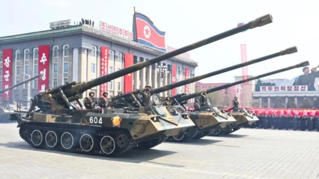 Nordkorea lebt diese Werfer, Haubitzen und