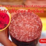 Rewe ruft Salami wegen Verdacht auf Salmonellen zurück