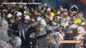 UCLA-Demonstranten werden verhaftet, als die Polizei ein Lager räumt