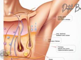 Underarm Acne Illustration
