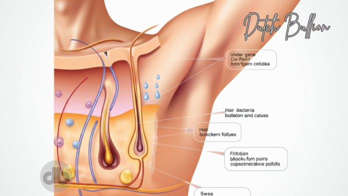 Underarm Acne Illustration