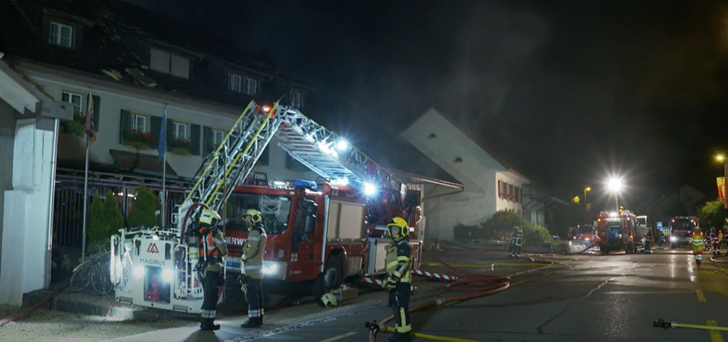 Verheerender Brand im Restaurant „Adler“ in Gipf-Oberfrick AG