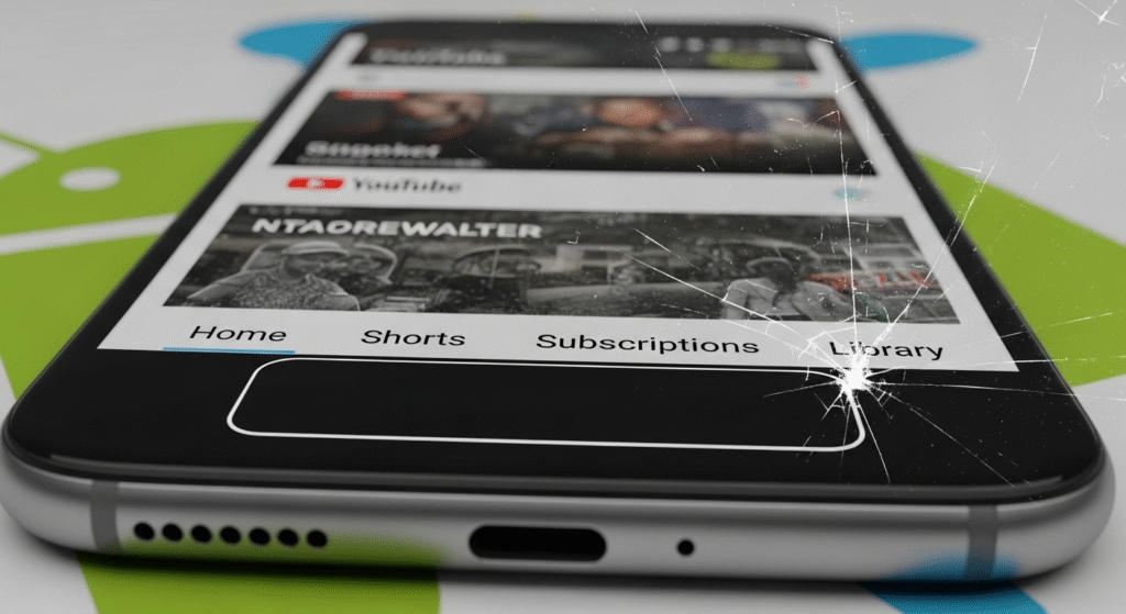 YouTube-Navigation Bar verschwunden