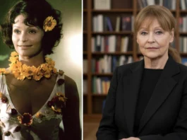 Porträt-Vergleich von Angelica Domröse damals und heute im Kontext ihres beachtlichen Vermögens und Karriere.