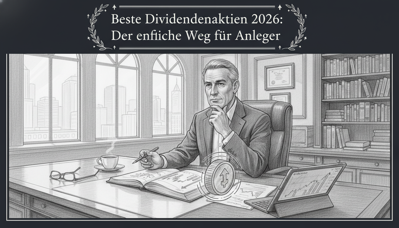 best-dividend-stocks-2026-investor-guide.webp Anleger analysiert im Büro beste Dividendenaktien 2026 mit Charts und einer Münze für eine erfolgreiche Strategie.