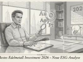 Analyst prüft bestes Edelmetall Investment 2026 via ESG-Analyse mit Fokus auf Gold, Silber und erneuerbare Energien.