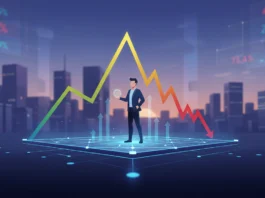 Investor vor einem DAX Chart-Verlauf mit Rekordhoch und Korrektur 2026 zur Veranschaulichung für Index-Investoren.