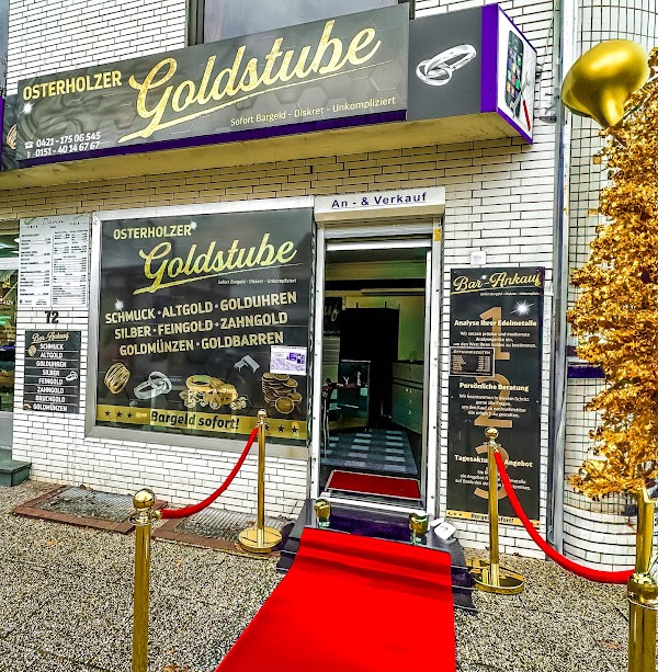 Osterholzer Goldstube - Bremen Tenever Goldankauf / Ankauf/ Verkauf von Gold / Silber / Zinn / Zahngold / Weißgold / Elektro