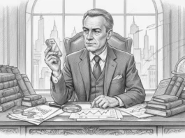 Geschäftsmann analysiert 100g Goldbarren am Schreibtisch für steuerliche Weitsicht beim Gold-Exodus 2026.