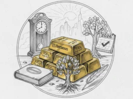 Das Fundament der Stille: Warum 100g Heraeus Barren die Rentenlücke 2026 schließen 100g Heraeus Goldbarren, Standuhr und Kalender 2026 als sicheres Fundament zur Schließung der Rentenlücke.