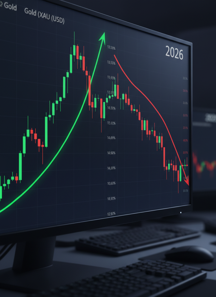 Gold vs. Bitcoin: Iran-Eskalation treibt Goldpreis auf Allzeithoch – Marktanalyse 1 Fig 1: Chartvergleich Goldpreis Anstieg gegen Bitcoin Kursverlust 2026