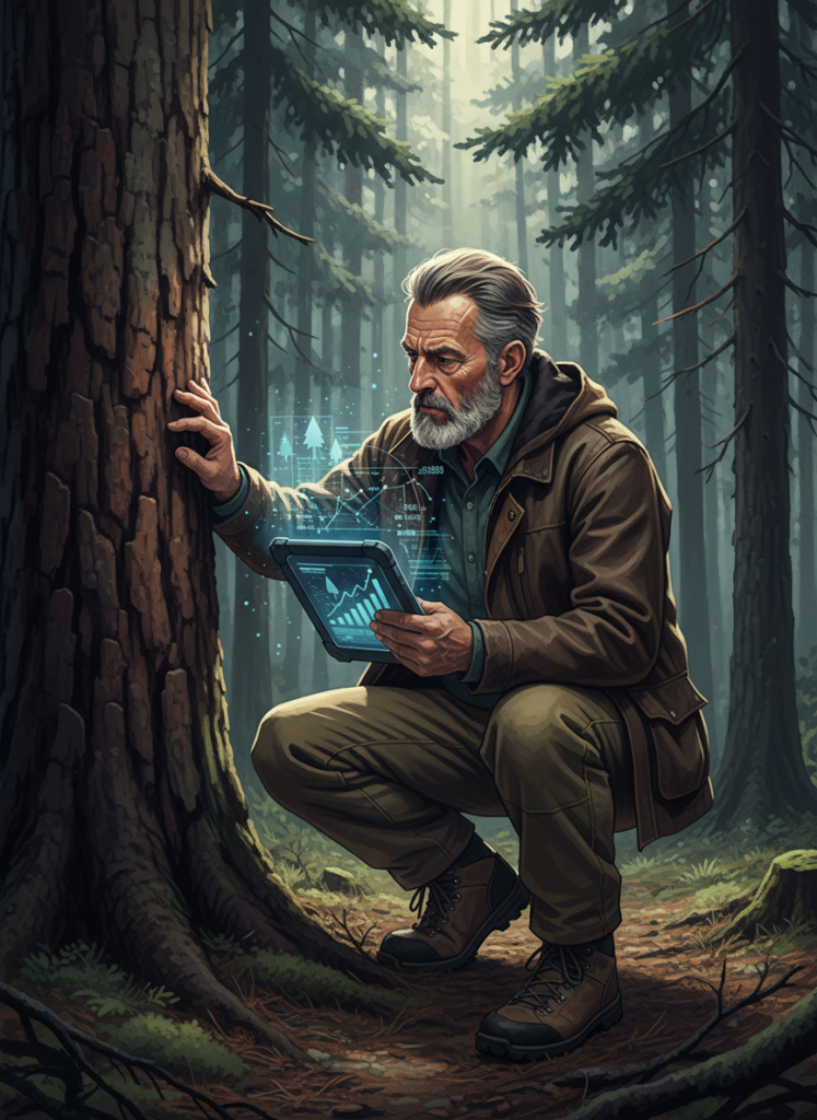 Fig 1: Forstwirtschaft im Wandel zwischen Ökonomie und Ökologie im Jahr 2026 