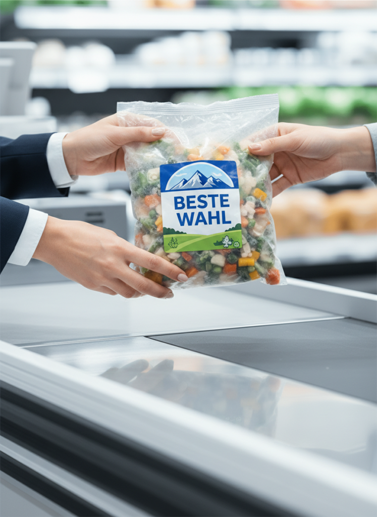 Eine Person gibt erfolgreich ein Produkt an der Supermarktkasse zurück. Fig 2: Eine Person gibt erfolgreich ein Produkt an der Supermarktkasse zurück.