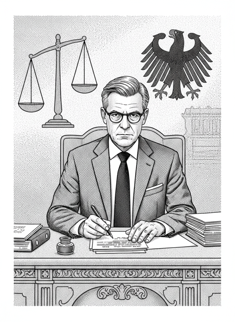 Fig 1: Illustration des politischen und juristischen Werdegangs mit Fokus auf Gesetzgebung