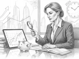 ING Tagesgeld 2026: Zins-Analyse, Strategie & Fallen (Update) Geschäftsfrau führt ING Tagesgeld 2026 Zins-Analyse mit Lupe und Tablet für eine kluge Spar-Strategie durch.