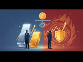 Investor wählt zwischen Platin und Goldbarren sowie Schutzschild zur Rendite und Psychologie der Krisenwährung.