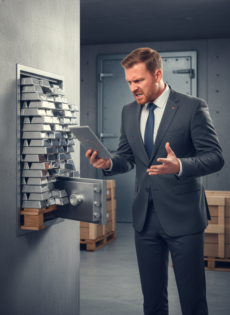 Silberbarren Lagerprobleme für Privatinvestoren in Deutschland