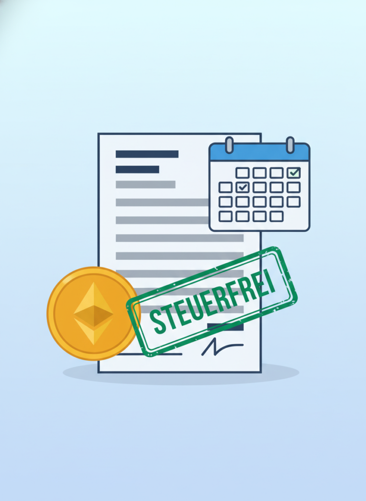 1 Jahr Haltefrist Steuerfrei nach 23 EStG in Deutschland für Krypto